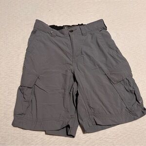 REI Cargo Shorts Men Small Grey Nylon‎ Pockets Lightweight Outdoors Hiking